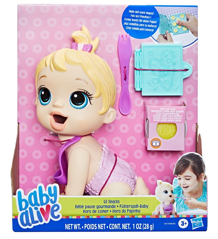 BABY ALIVE BEBE PAUSE GOURMANDE BLONDE 20 CM POUPEES BARBIE ET FIGURINES Poupees et accessoires